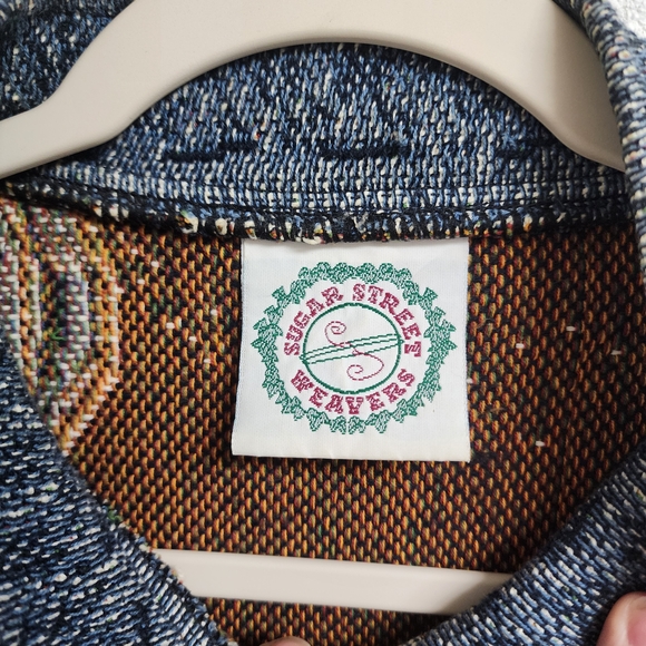 Vintage Sugar Street Weavers Boyds Bears Patriotic Jacket Size L-XL USA Damaged - Picture 5 of 16